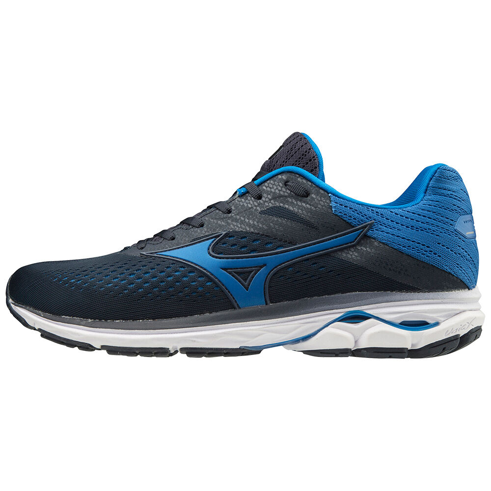 Mens Mizuno WAVE RIDER 23 Running Shoes Navy/ White Philippines (RGUFPE138)